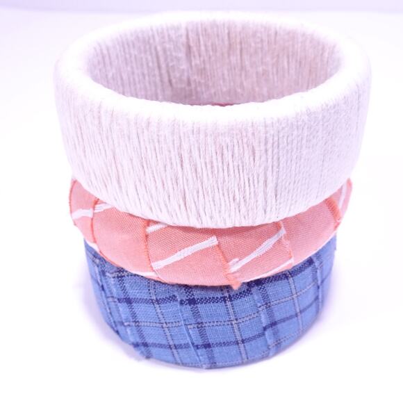 Lee Angel Women's Summer Vibes Mixed Media Wrapped Bangle Bracelet Set NWT 145 - Picture 10 of 10